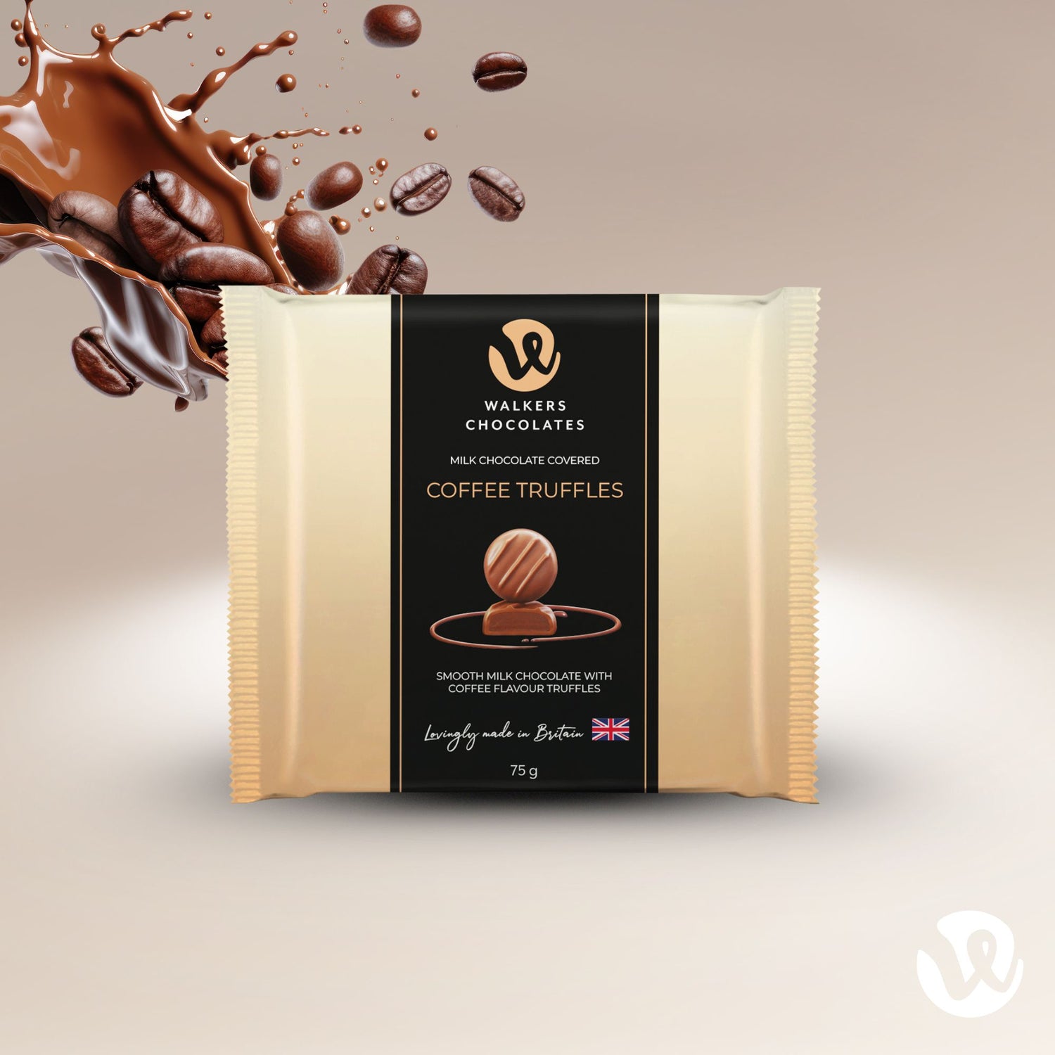 Milk Chocolate Covered Coffee Truffles