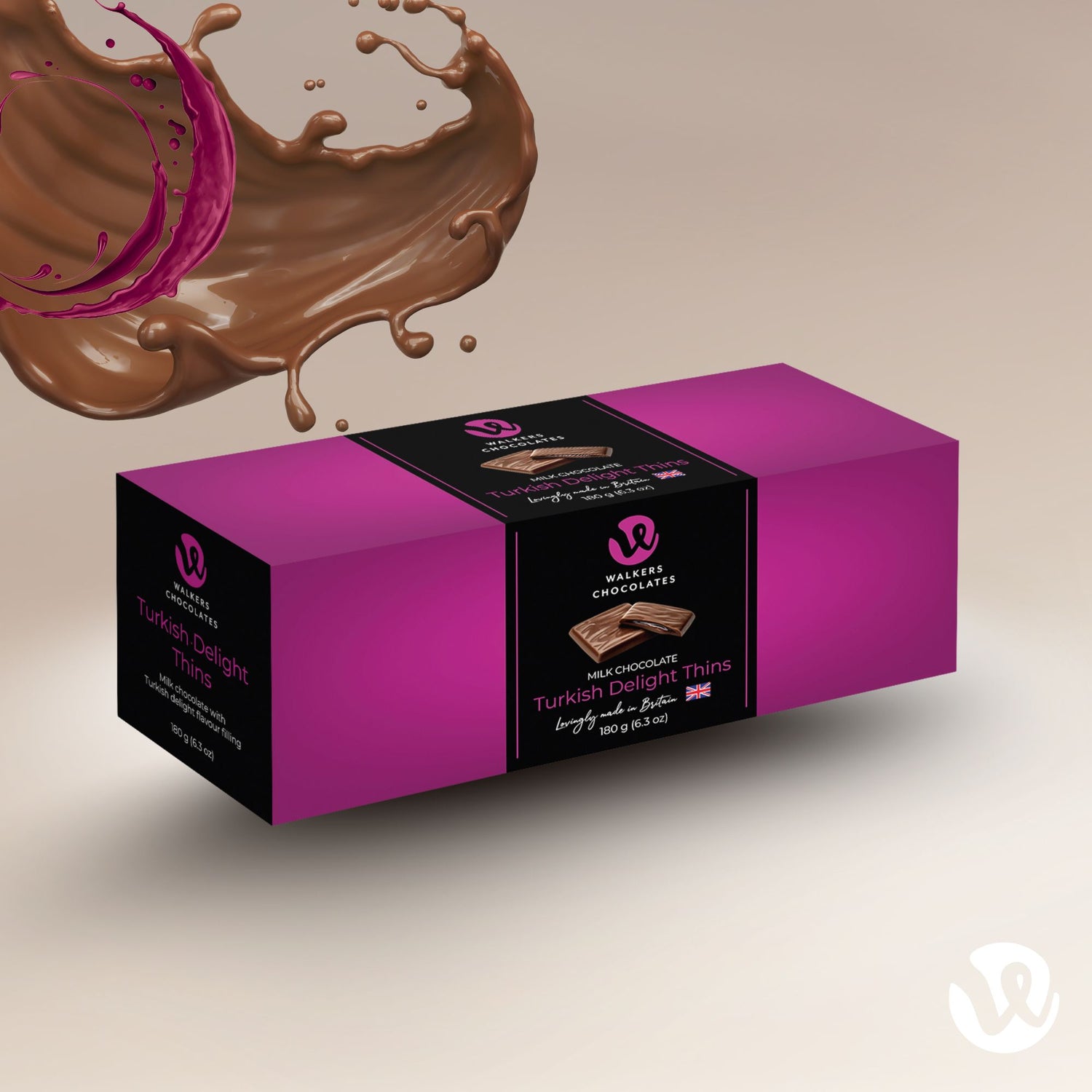 Milk Chocolate Turkish Delight Thins