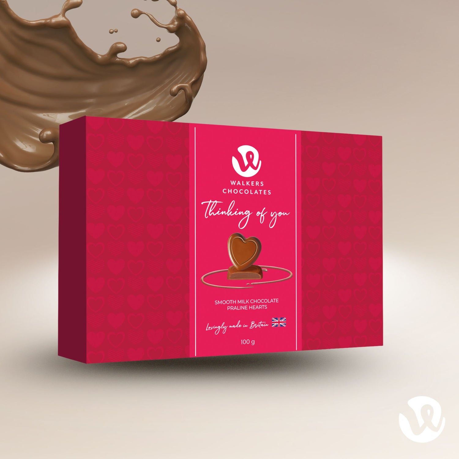 Thinking of You Milk Chocolate Praline Hearts