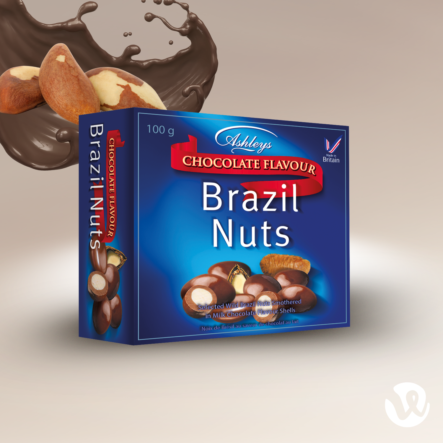 Milk Chocolate Flavour Covered Brazils