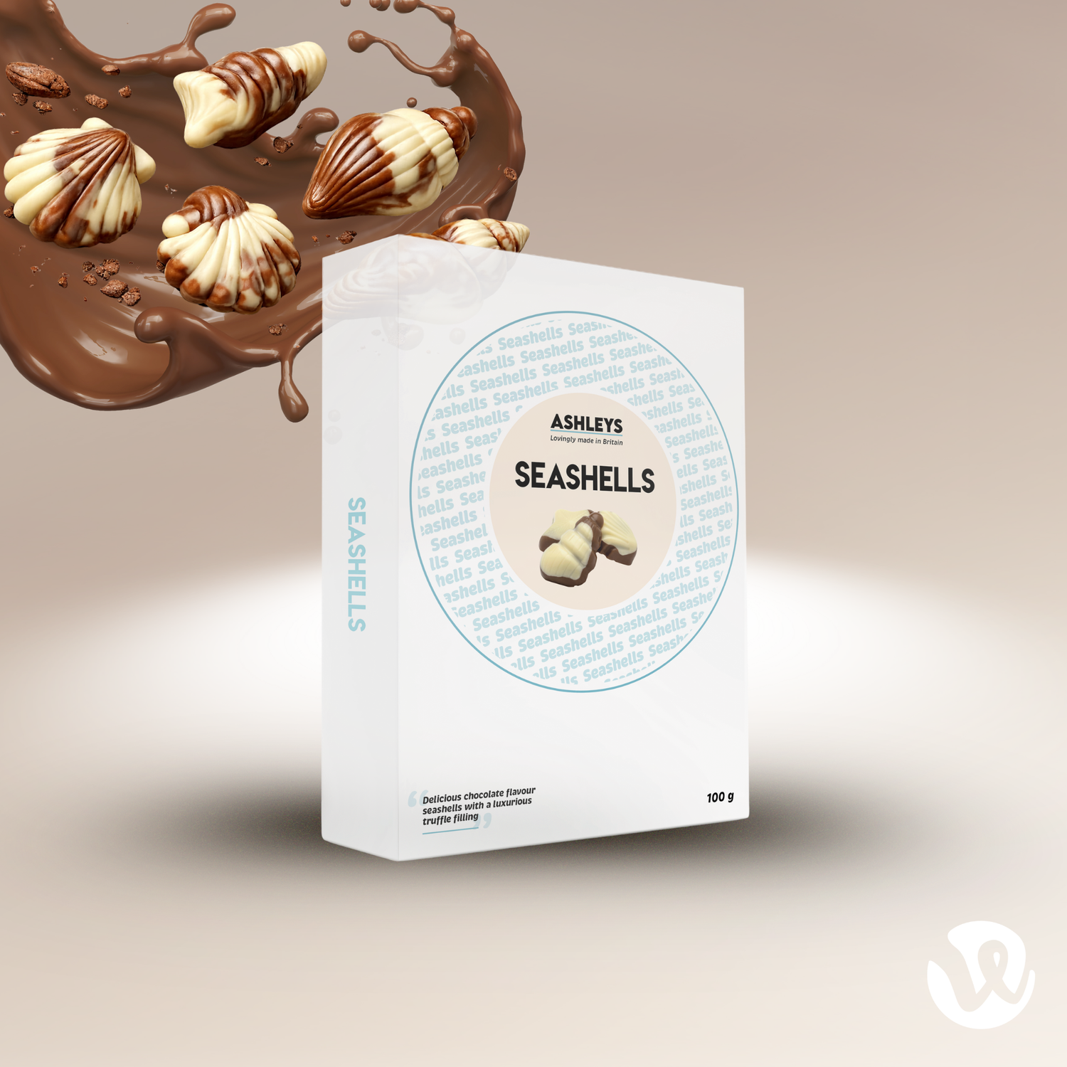 Milk Chocolate Flavour Seashells