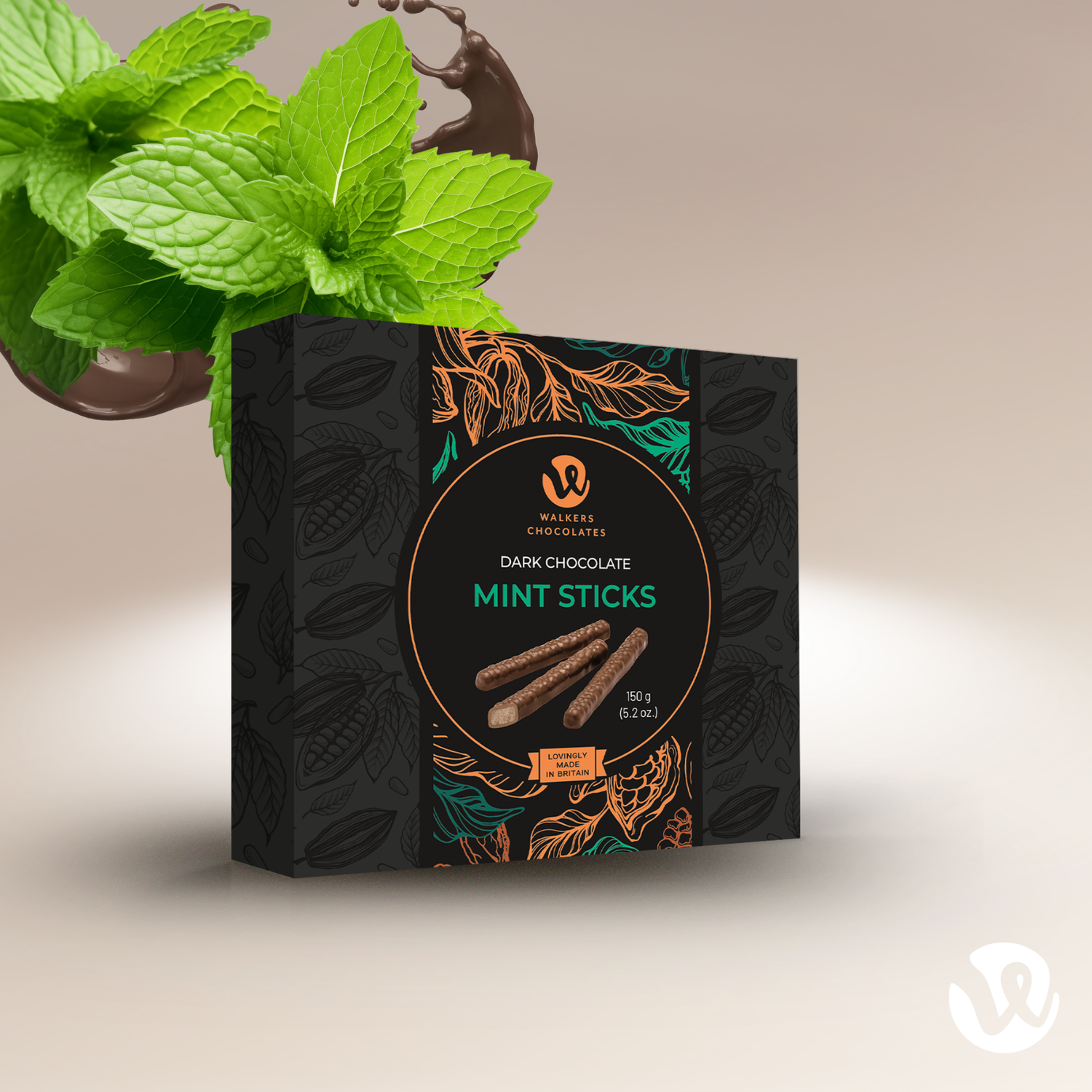 Dark Chocolate Mint Sticks