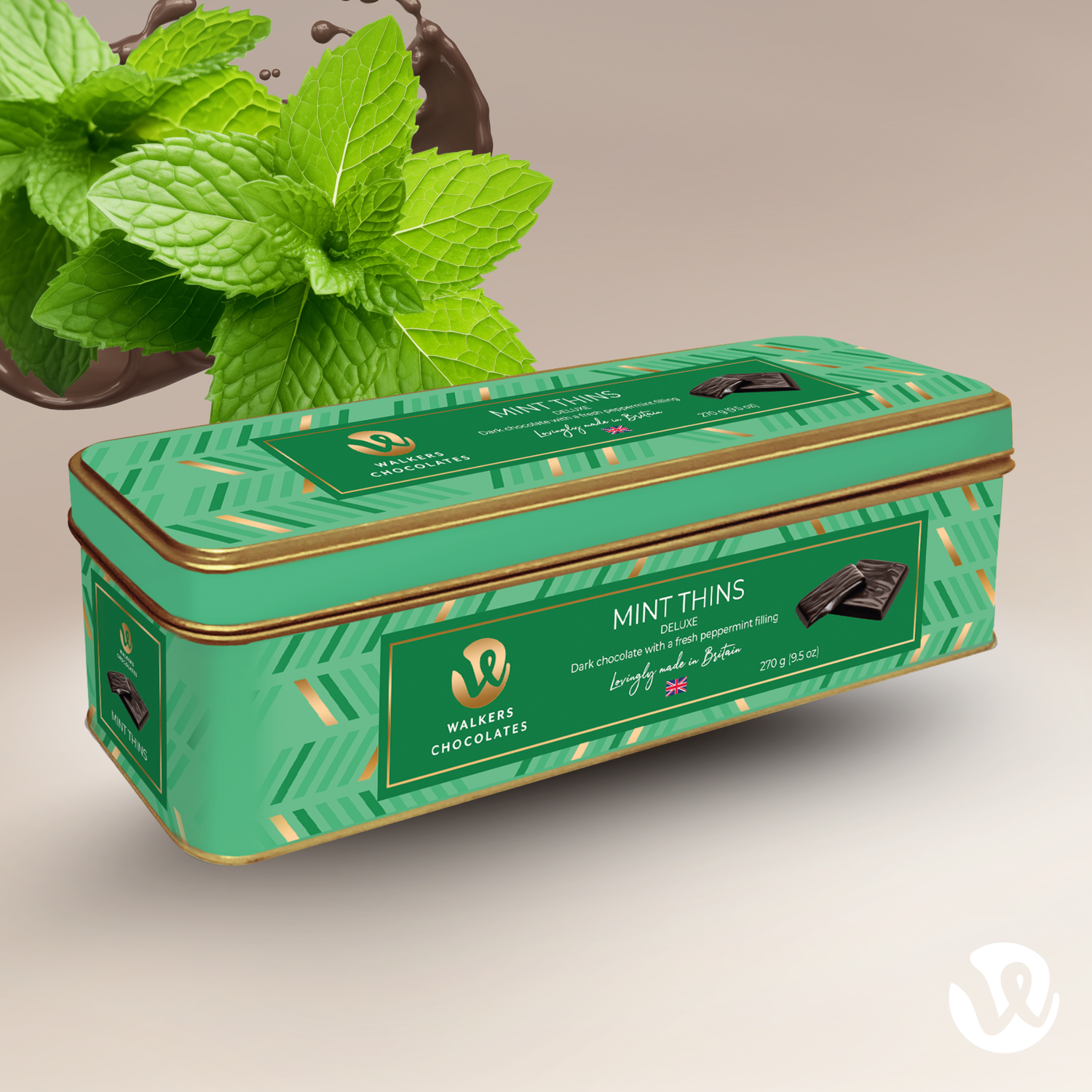 Dark Chocolate Mint Cream Thins