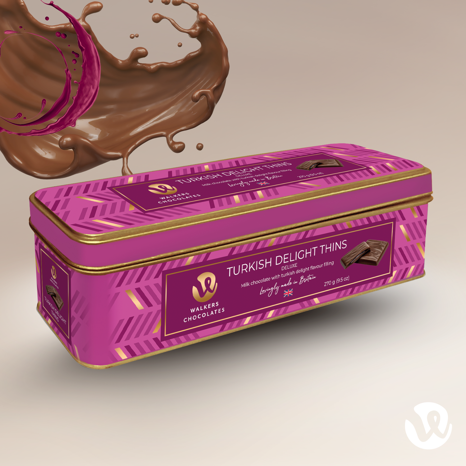 Milk Chocolate Turkish Delight Thins
