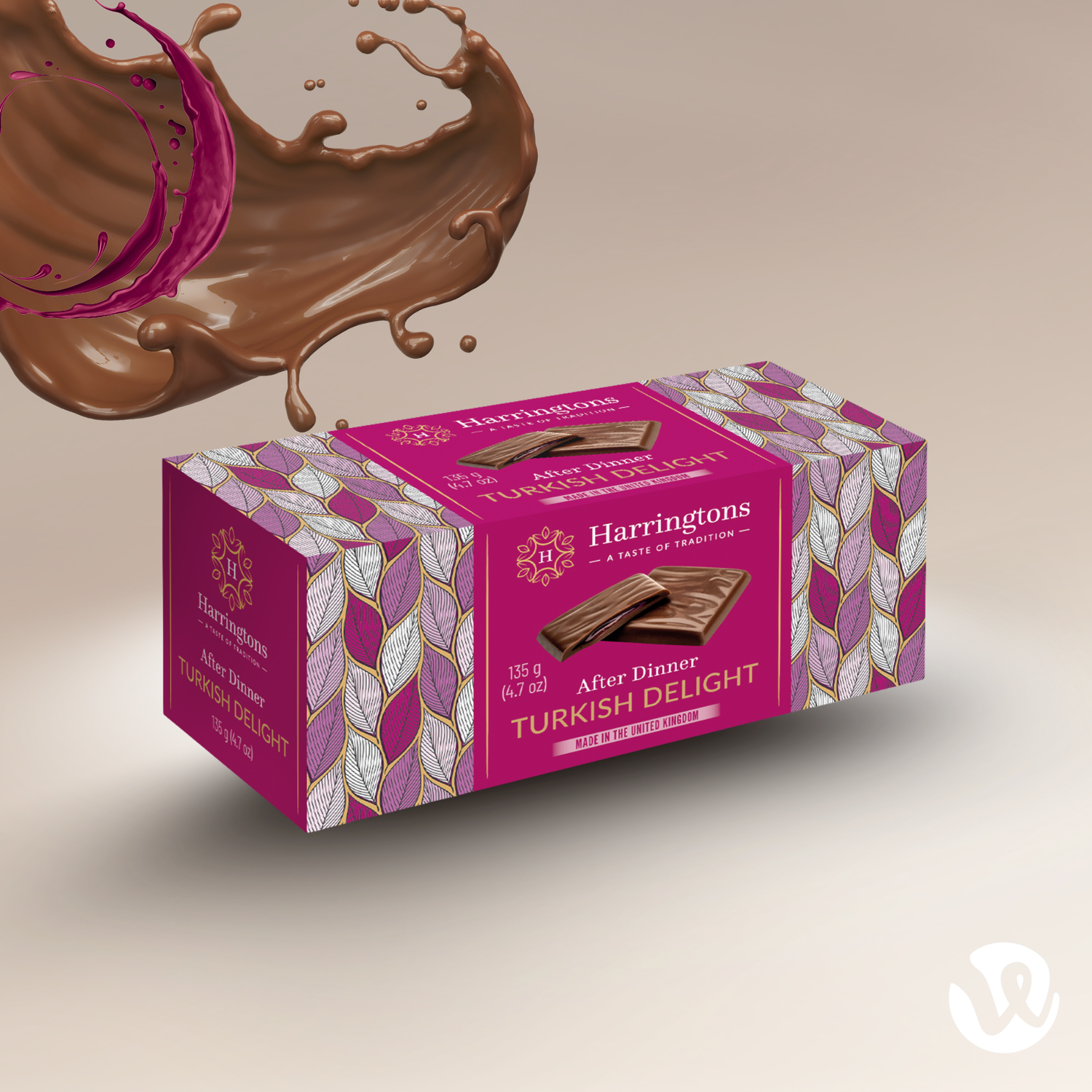 Milk Chocolate Flavour Turkish Delight Thins