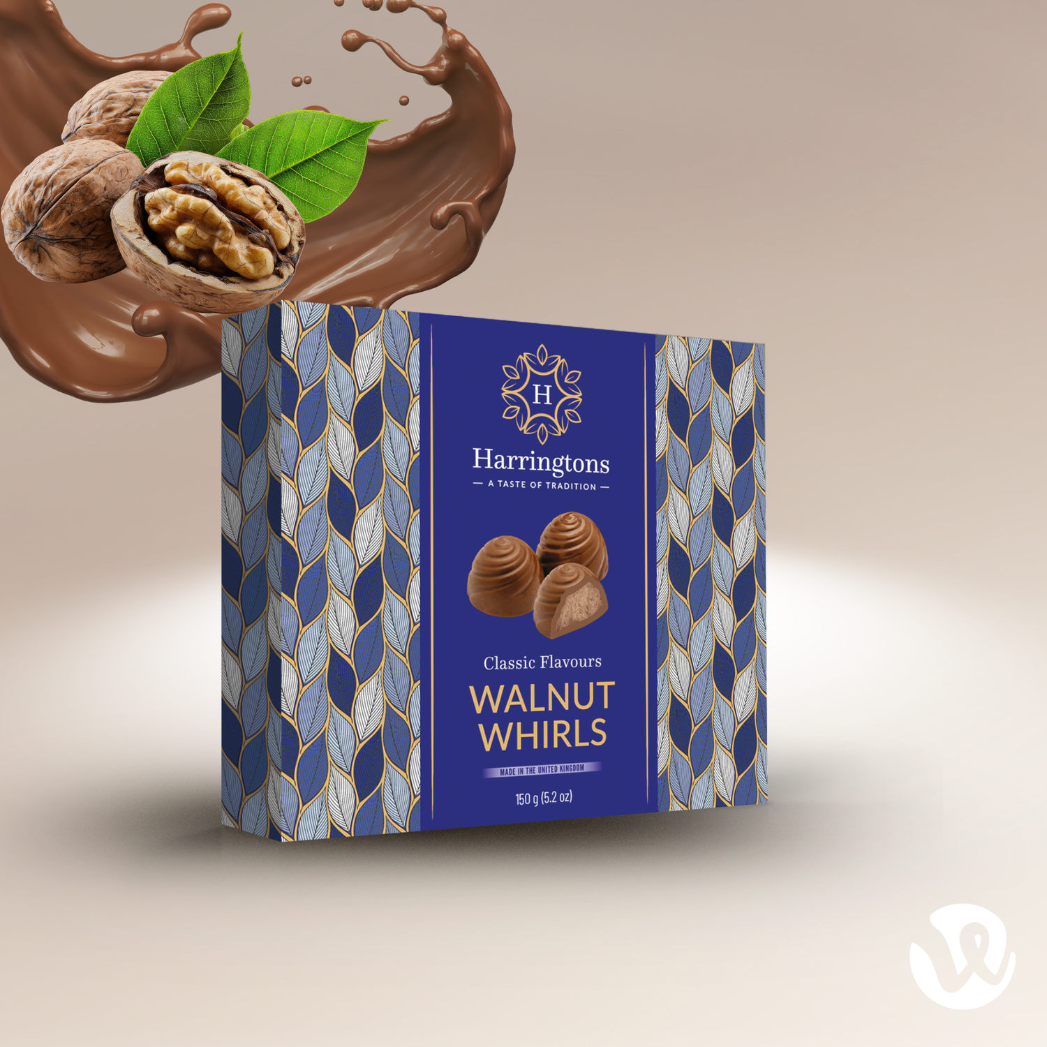 Milk Chocolate Flavour Walnut Whirls