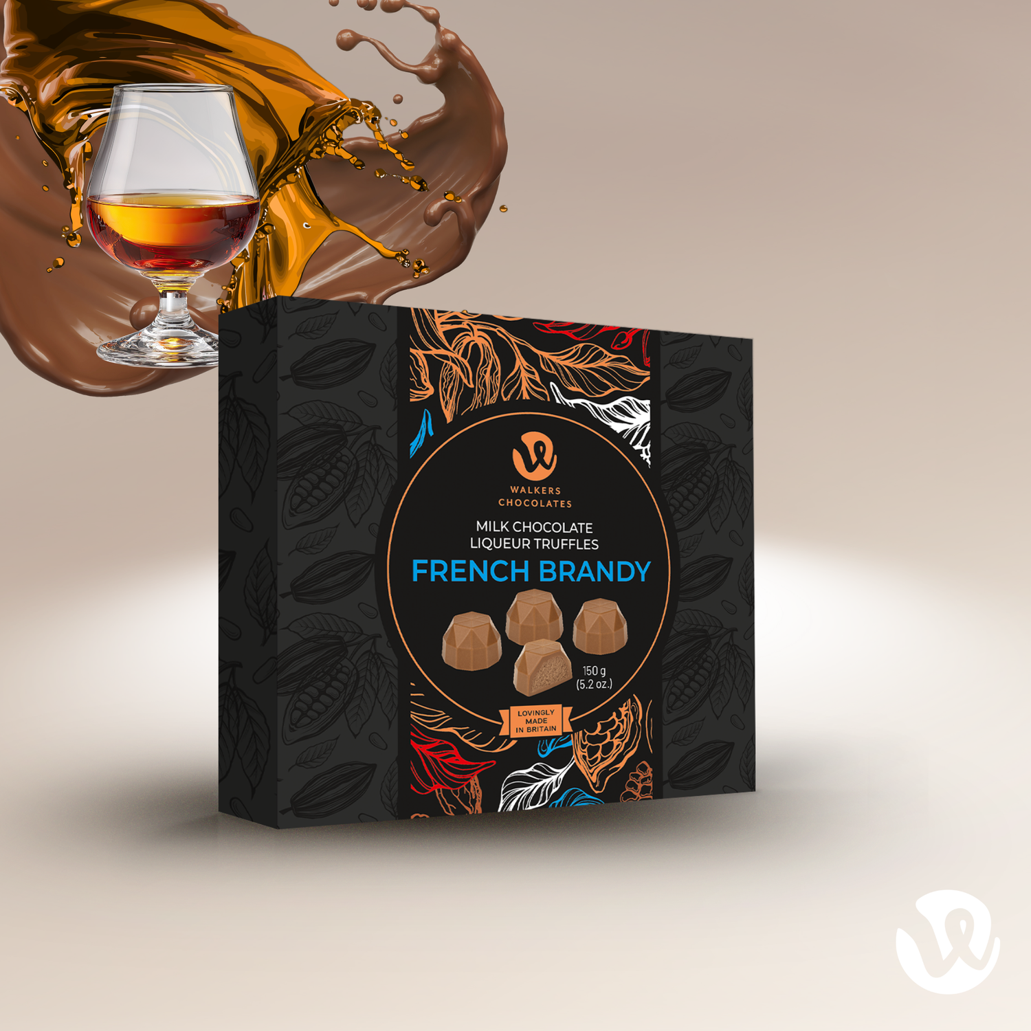 Milk Chocolate Brandy Liqueur Truffles