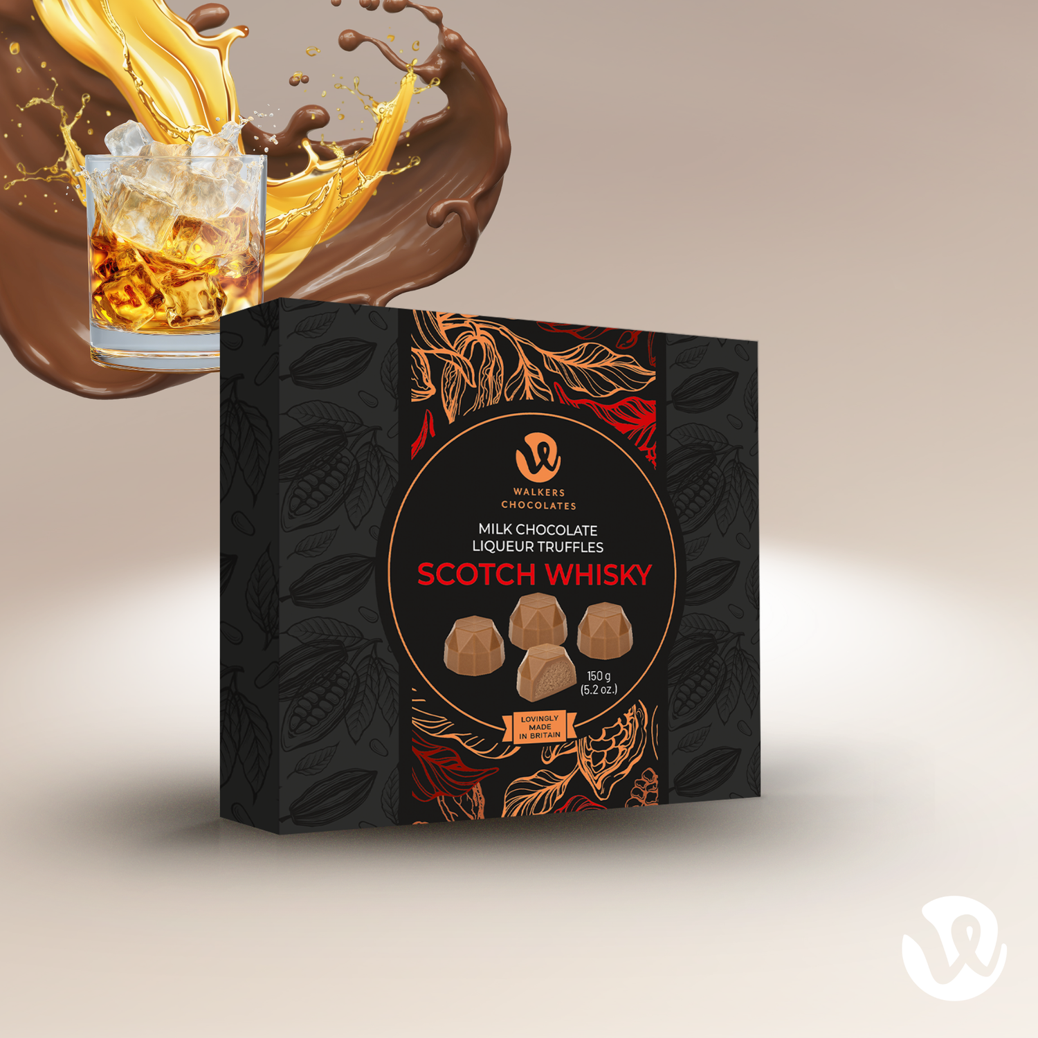 Milk Chocolate Whisky Liqueur Truffles