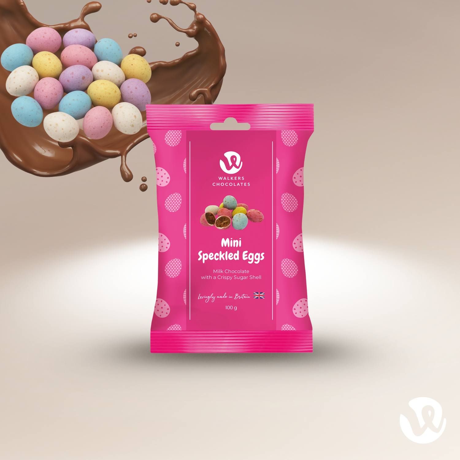 Milk Chocolate Flavour Micro Speckled Eggs