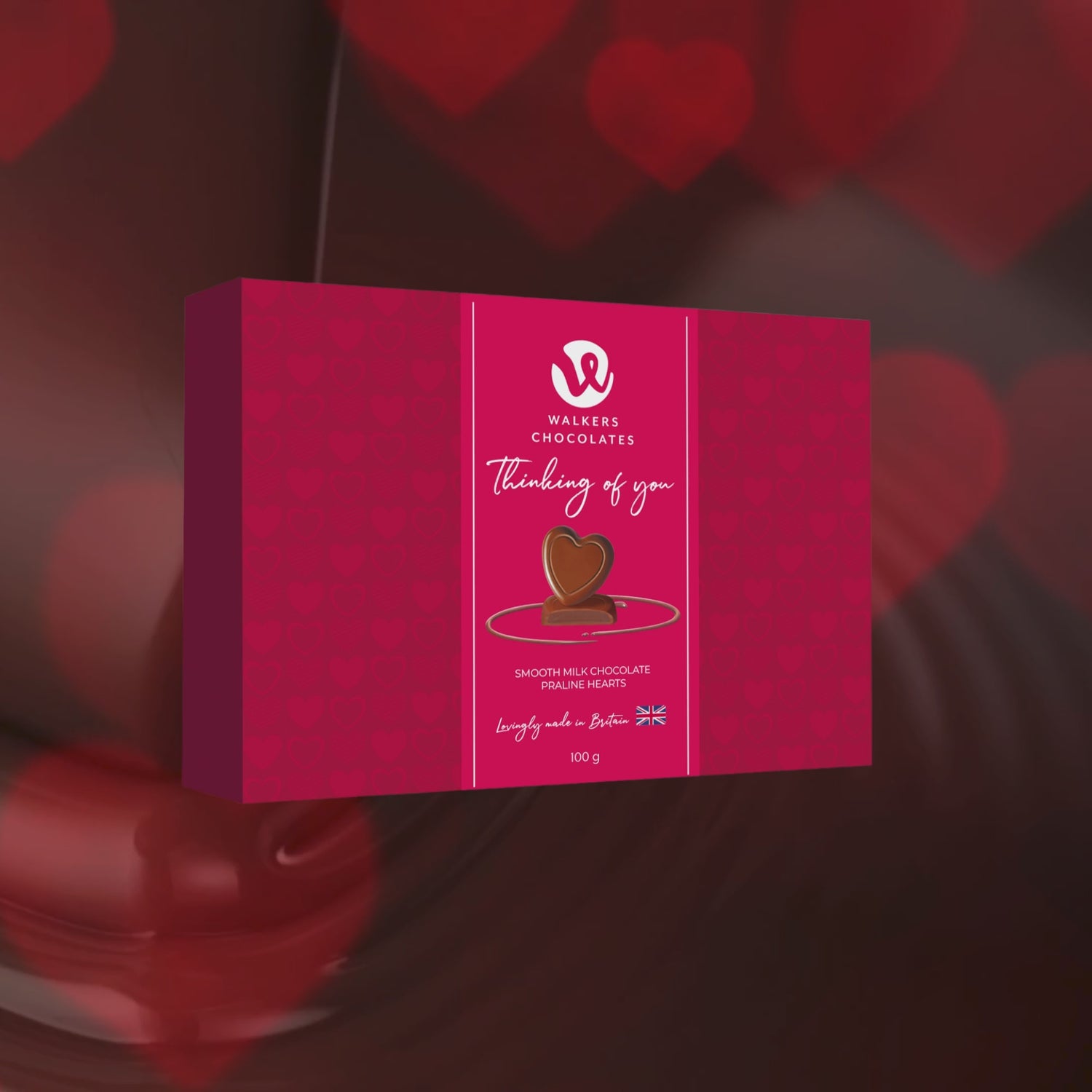 Thinking of You Milk Chocolate Praline Hearts