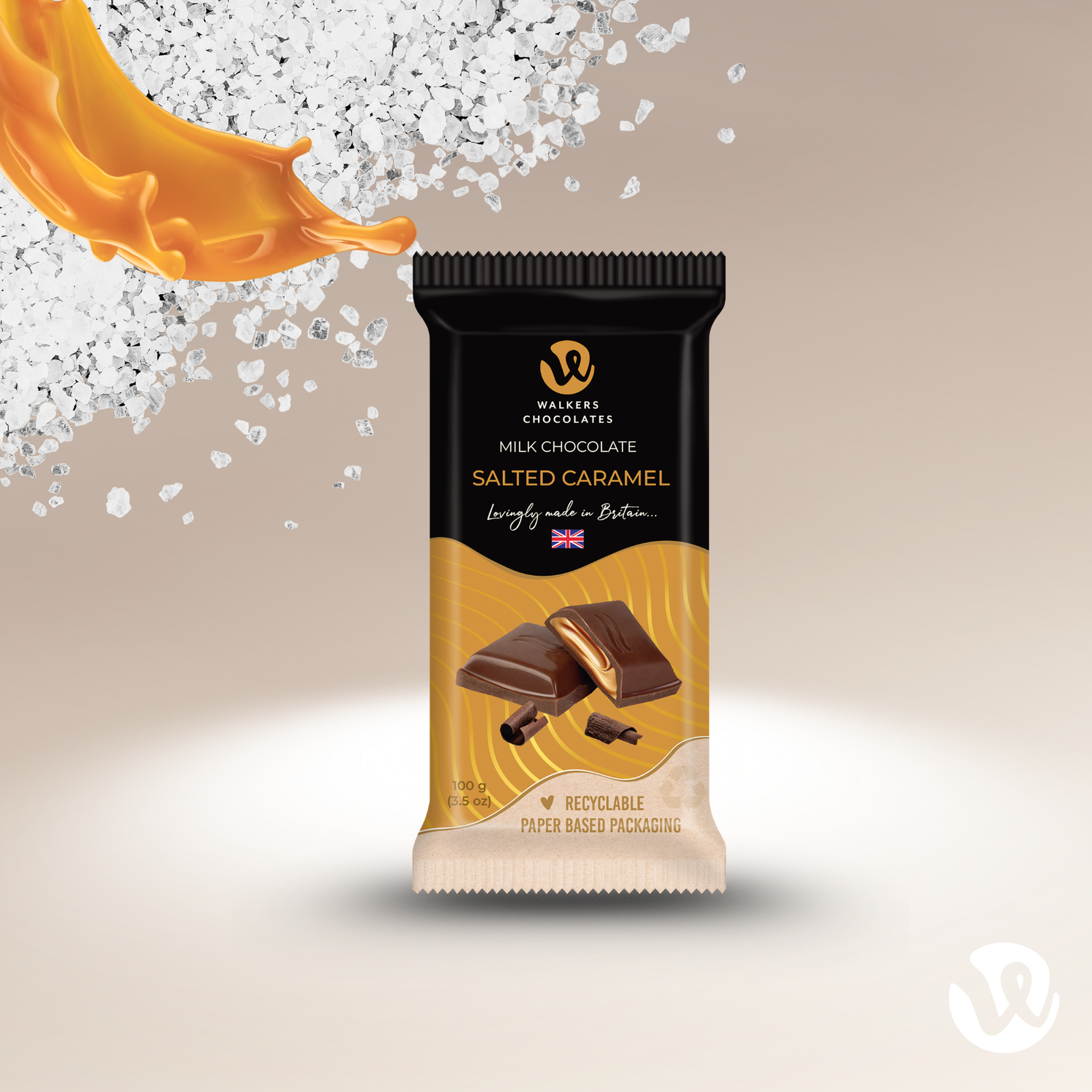 Milk Chocolate Salted Caramel Bar