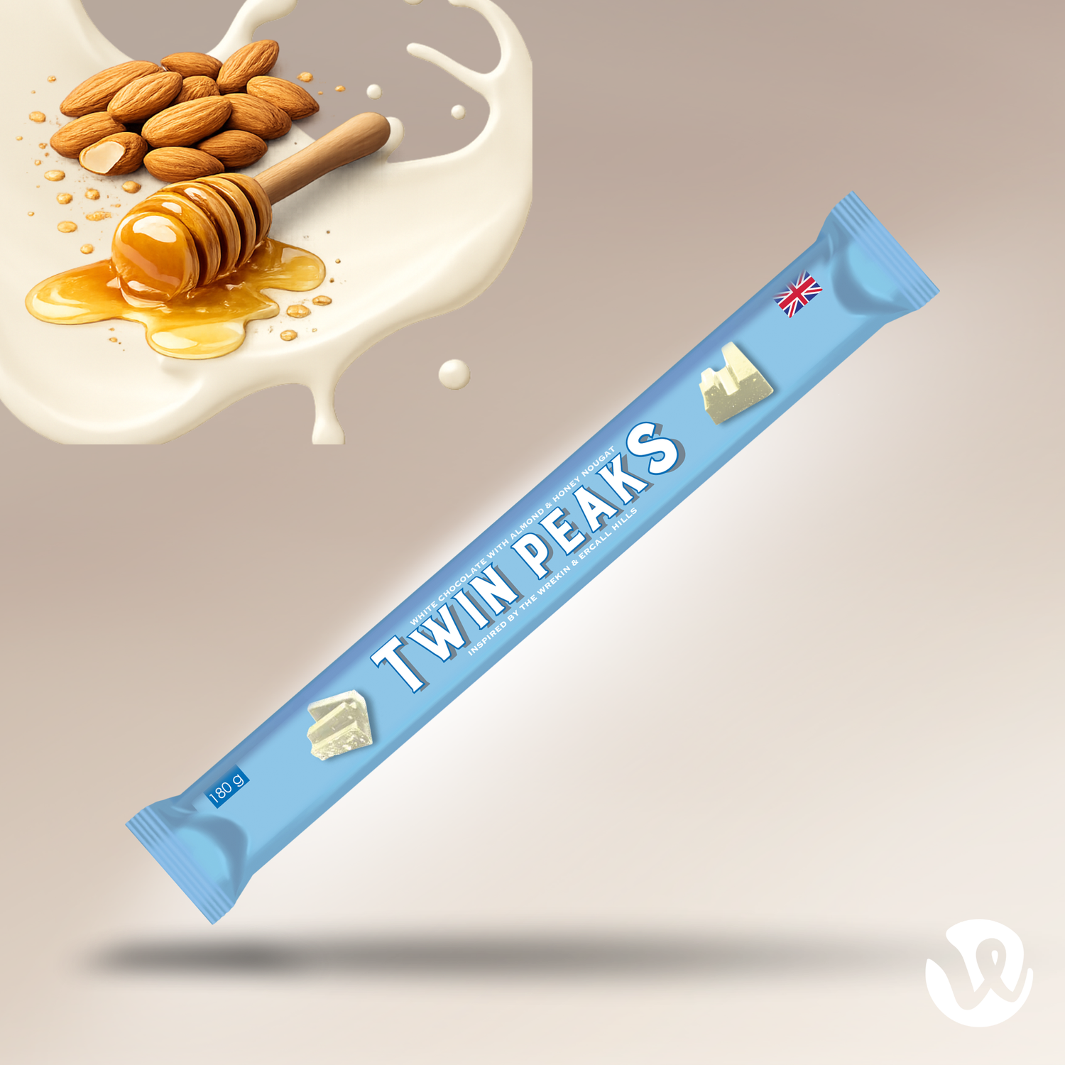 White Chocolate with Almond & Honey Nougat